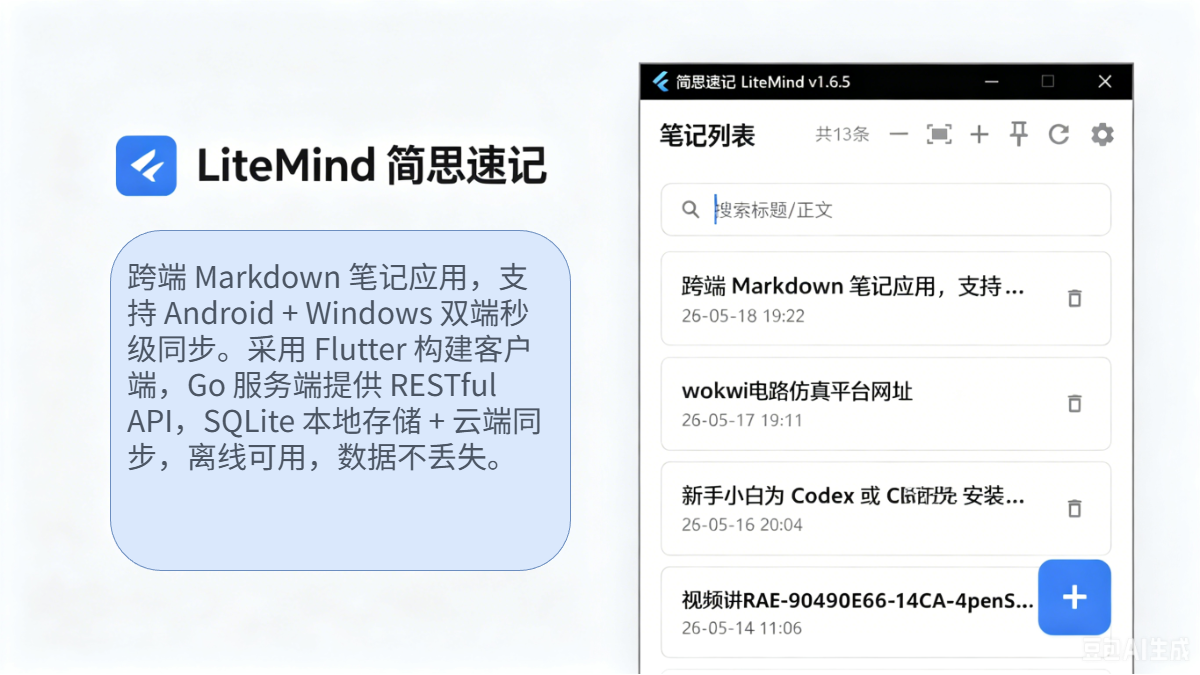 LiteMind 简思速记预览